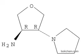 Molecular Structure of 1212157-31-7 (3-Furanamine, tetrahydro-4-(1-pyrrolidinyl)-, (3R,4R)-rel-)